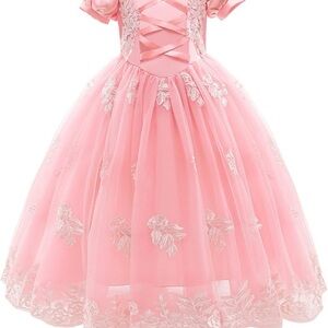 Elegant Pink Lace Dress size 4/5 (110) New w/o Tags